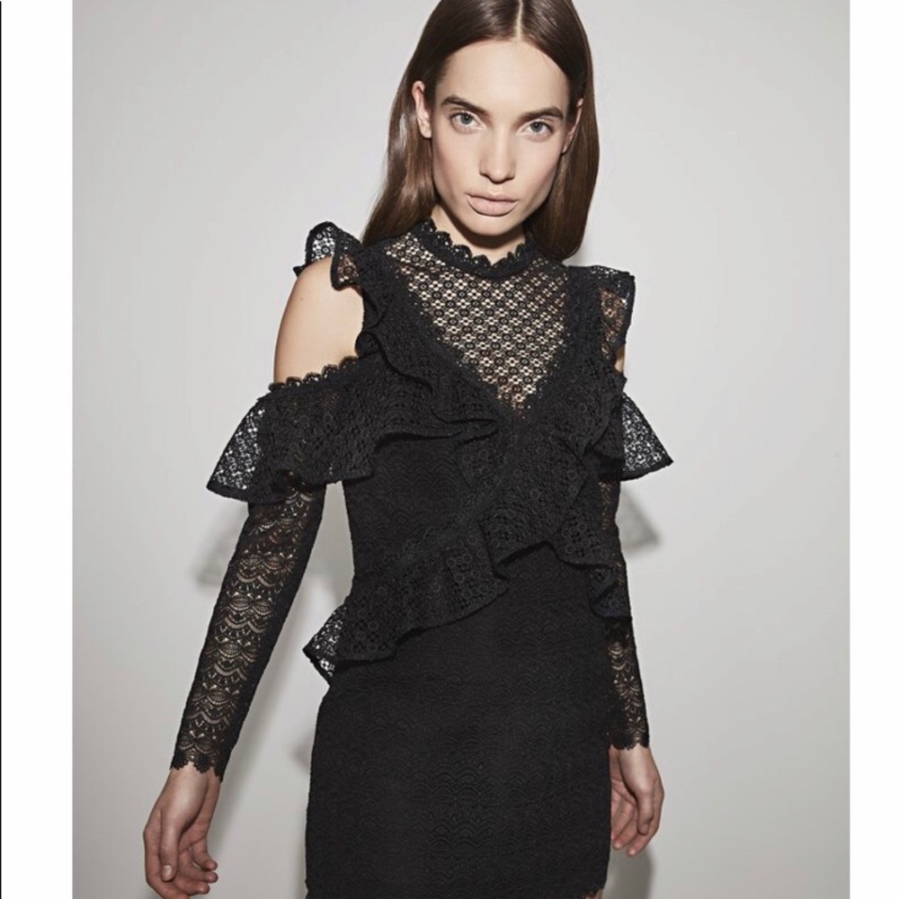 Amur black Naya lace dress. New with tags. Size 10